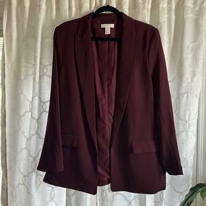 H&M Burgundy Blazer